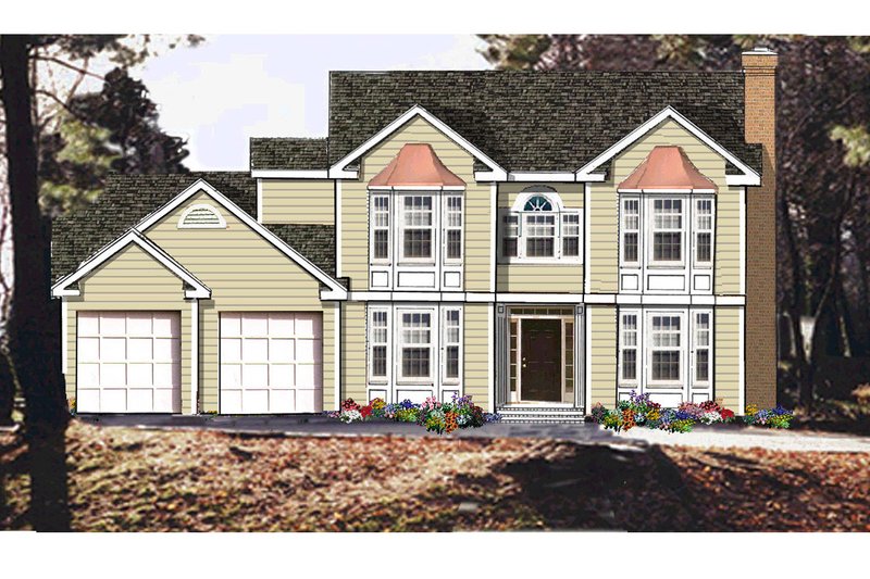 Traditional Style House Plan - 4 Beds 3.5 Baths 2334 Sq/Ft Plan #3-332
