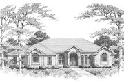 European Style House Plan - 3 Beds 3 Baths 2575 Sq/Ft Plan #10-111 