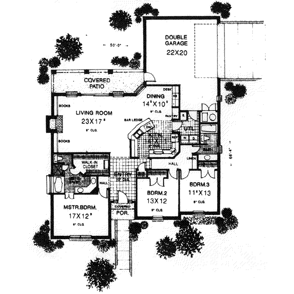 House Plan Design - European Floor Plan - Main Floor Plan #310-582
