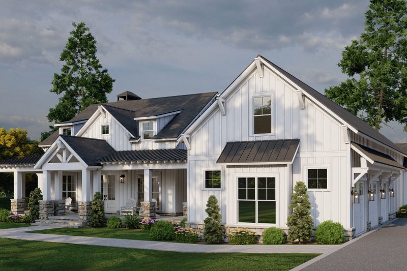 House Design - Exterior - Front Elevation 5 for Farmhouse House Plan #923-382 - 3 bed, 2.5 bath