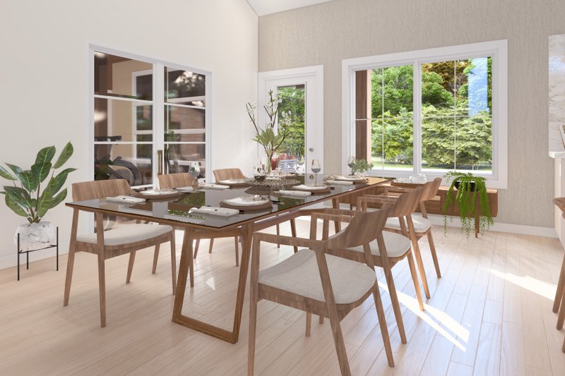 House Blueprint - Interior - Dining Room for Barndominium House Plan #1064-314 - 4 bed, 2.5 bath