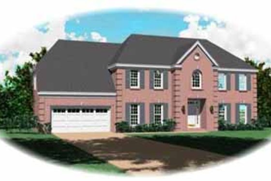 Exterior - Front Elevation for Traditional House Plan #81-315 - 4 bed, 3.5 bath