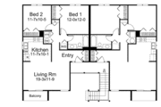 Traditional Style House Plan - 2 Beds 1 Baths 3648 Sq/Ft Plan #57-419 