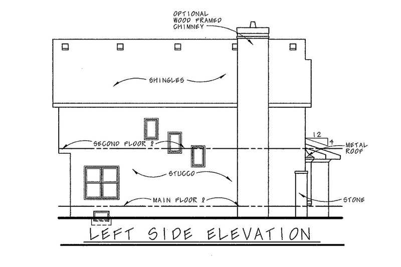 Home Plan - Exterior - Other Elevation for Tudor House Plan #20-1223 - 3 bed, 2.5 bath