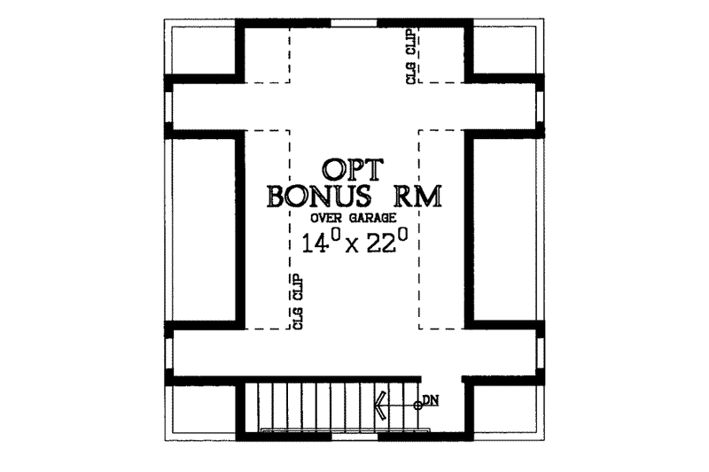 Dream House Plan - Floor Plan - Other Floor for Country House Plan #72-122 - 3 bed, 2 bath