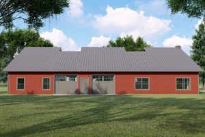 Exterior - Rear Elevation for Farmhouse House Plan #1064-136 - 3 bed, 3 bath