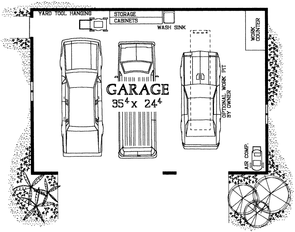 Country Floor Plan - Main Floor Plan #72-286