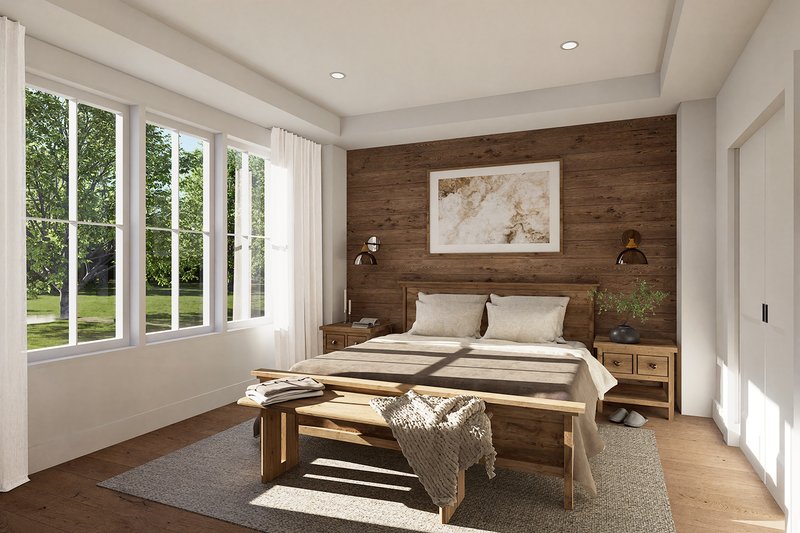 House Blueprint - Interior - Master Bedroom for Farmhouse House Plan #23-2860 - 5 bed, 2 bath