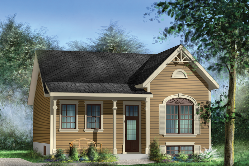 Country Style House Plan - 2 Beds 1 Baths 1014 Sq/Ft Plan #25-4448