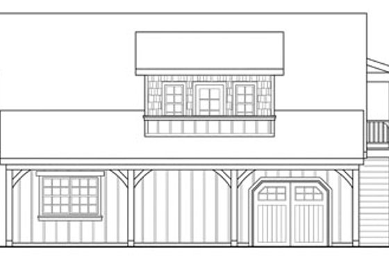 Exterior - Other Elevation 1 for Craftsman House Plan #124-657 - 1 bed, 1 bath