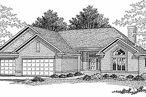 Traditional Exterior - Front Elevation Plan #70-244