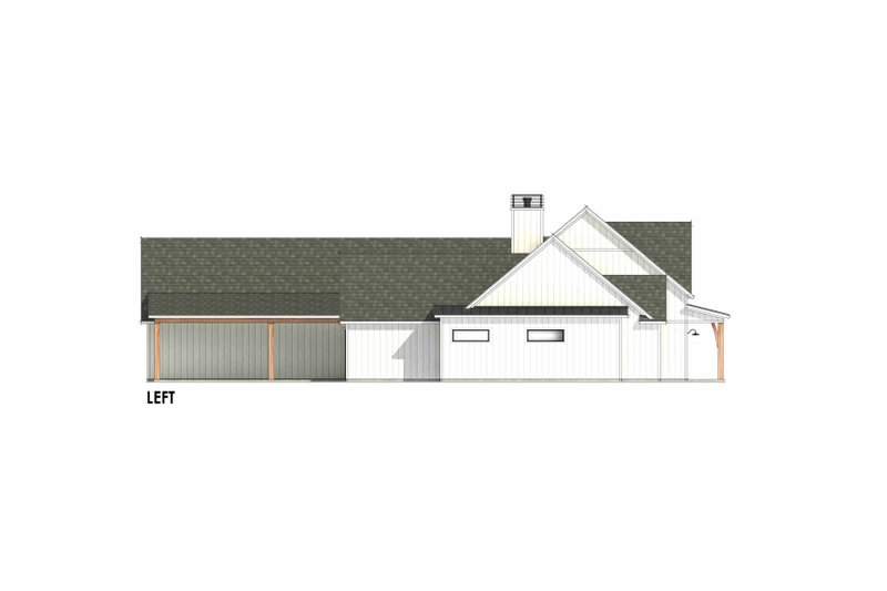 House Design - Exterior - Other Elevation for Farmhouse House Plan #1096-33 - 4 bed, 4.5 bath