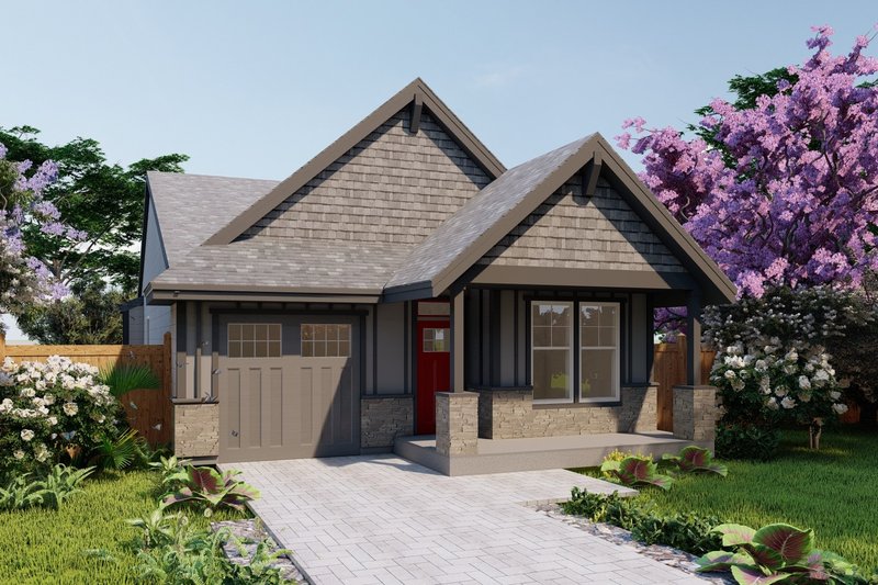Dream House Plan - Craftsman Exterior - Front Elevation Plan #53-749