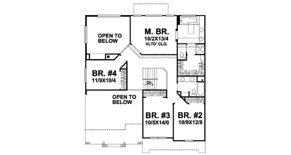 Floor Plan - Upper Floor Plan #50-243