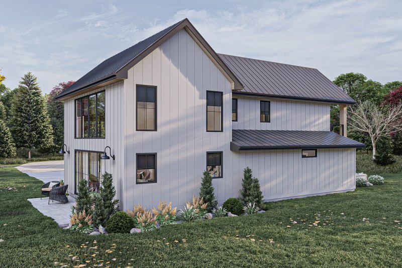 Home Plan - Exterior - Rear Elevation for Modern House Plan #455-587 - 2 bed, 2 bath