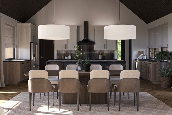 Interior - Dining Room for Modern House Plan #455-391 - 3 bed, 2.5 bath