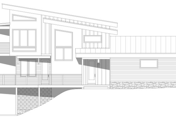 Exterior - Other Elevation 1 for Modern House Plan #932-384 - 3 bed, 2 bath