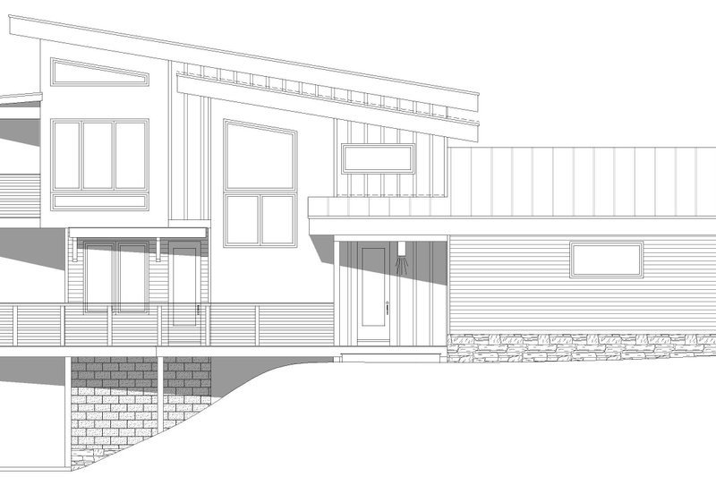 Dream House Plan - Exterior - Other Elevation 1 for Modern House Plan #932-384 - 3 bed, 2 bath