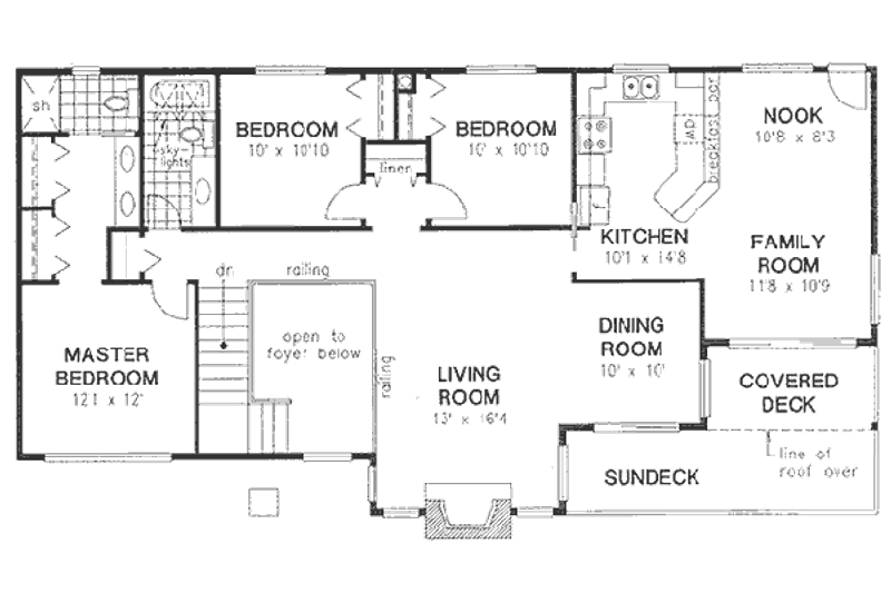 Home Plan - Floor Plan - Main Floor for Traditional House Plan #18-9013 - 3 bed, 2 bath