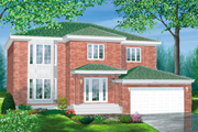 Contemporary Style House Plan - 4 Beds 3.5 Baths 2821 Sq/Ft Plan #25-2099 