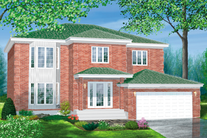 Contemporary Exterior - Front Elevation Plan #25-2099