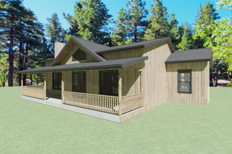 House Blueprint - Photo 6 for Farmhouse House Plan #1109-14 - 2 bed, 3 bath