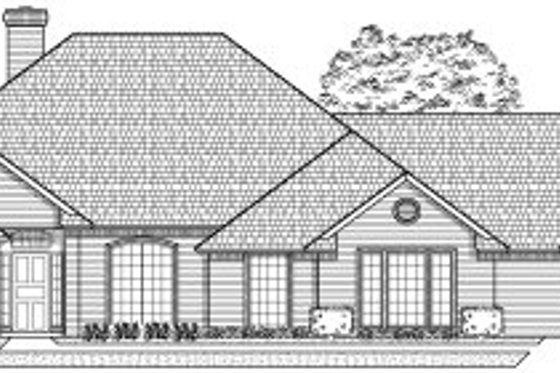 Exterior - Front Elevation for Traditional House Plan #65-239 - 4 bed, 3 bath