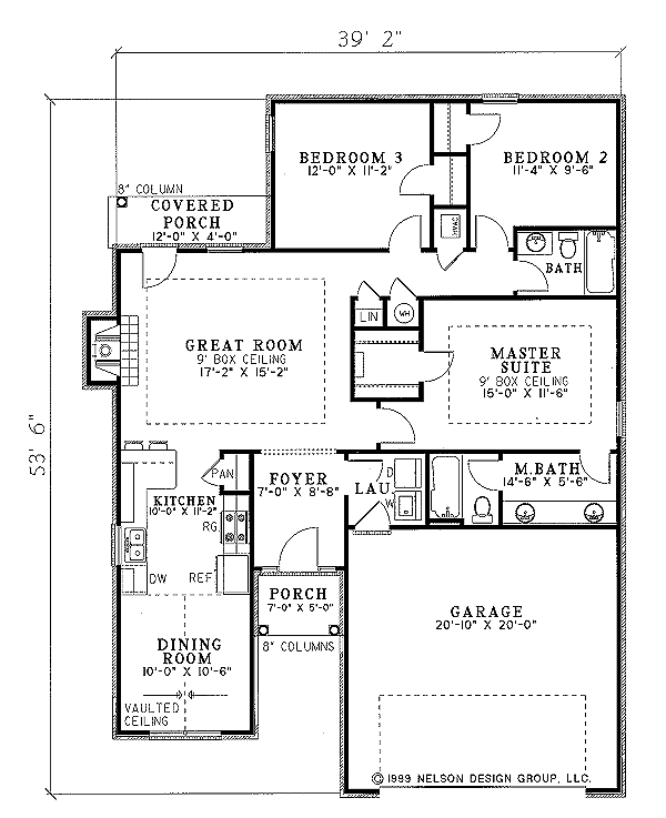 Traditional Floor Plan - Main Floor Plan #17-152
