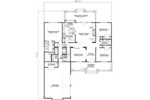 Floor Plan - Main Floor for Traditional House Plan #17-2145 - 4 bed, 3.5 bath