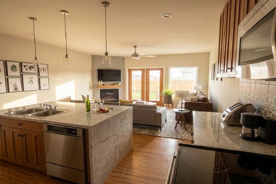 Interior - Family Room 1 for Farmhouse House Plan #126-265 - 3 bed, 2 bath