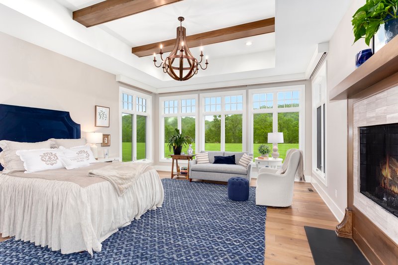 Architectural House Design - Interior - Master Bedroom for Farmhouse House Plan #928-284 - 4 bed, 4.5 bath