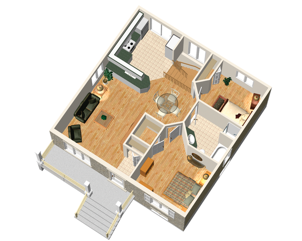 Home Plan - Country Floor Plan - Main Floor Plan #25-4638