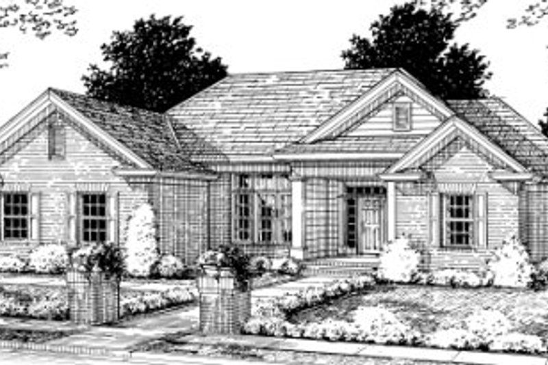 House Design - Traditional Exterior - Front Elevation Plan #20-338