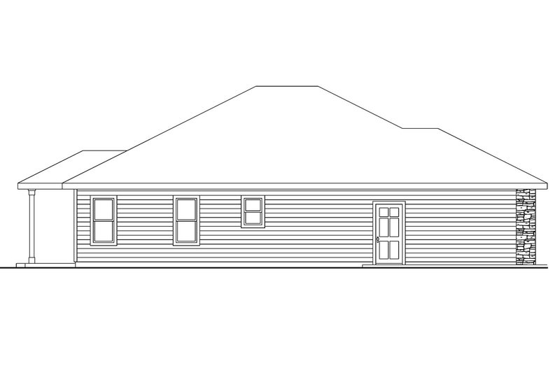 Home Plan - Exterior - Other Elevation for Craftsman House Plan #124-706 - 3 bed, 2 bath
