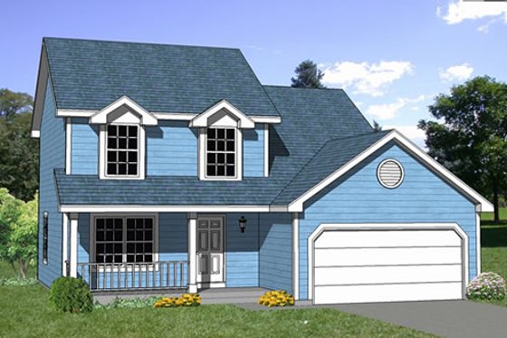 Exterior - Front Elevation for Traditional House Plan #116-179 - 4 bed, 2.5 bath