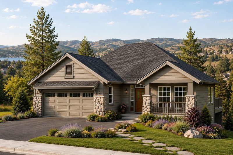 House Design - Exterior - Front Elevation 2 for Craftsman House Plan #1100-149 - 3 bed, 2 bath