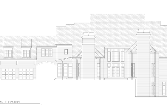 Exterior - Other Elevation 1 for European House Plan #119-242 - 4 bed, 4.5 bath