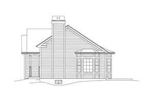 Exterior - Other Elevation for Ranch House Plan #57-609 - 3 bed, 2 bath