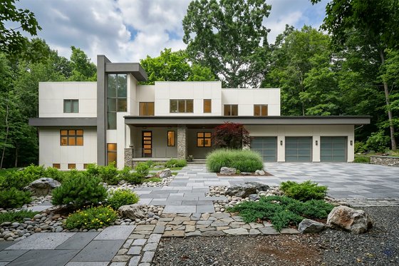 Exterior - Front Elevation for Contemporary House Plan #928-315 - 3 bed, 3.5 bath