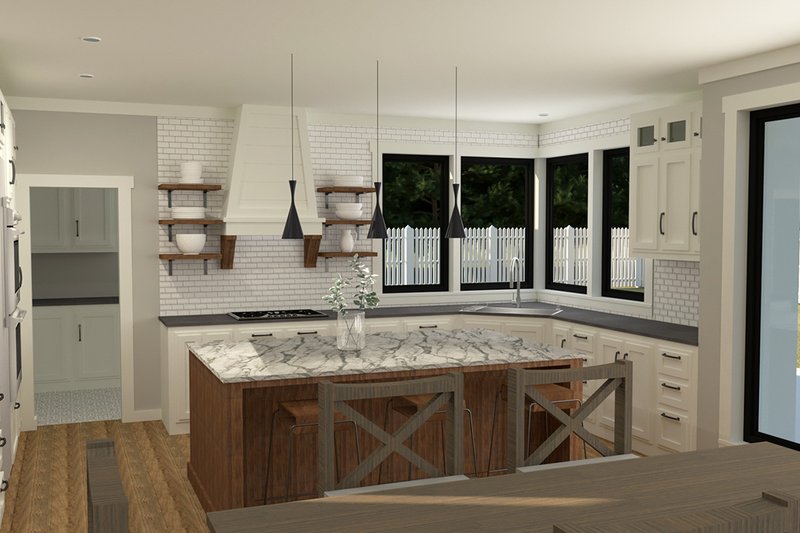 House Design - Interior - Kitchen 10 for Farmhouse House Plan #1070-39 - 3 bed, 3.5 bath