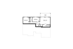 Floor Plan - Lower Floor for Craftsman House Plan #53-703 - 6 bed, 3 bath