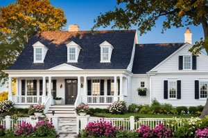 Colonial Exterior - Front Elevation Plan #137-399