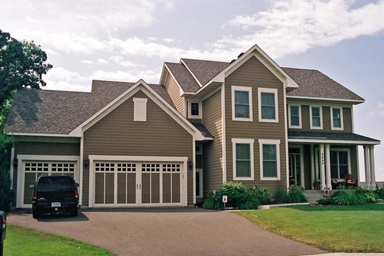 Exterior - Front Elevation for Farmhouse House Plan #51-522 - 4 bed, 2.5 bath