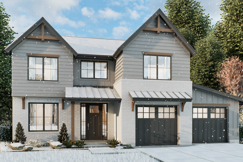 Architectural House Design - Farmhouse Exterior - Front Elevation Plan #1093-7