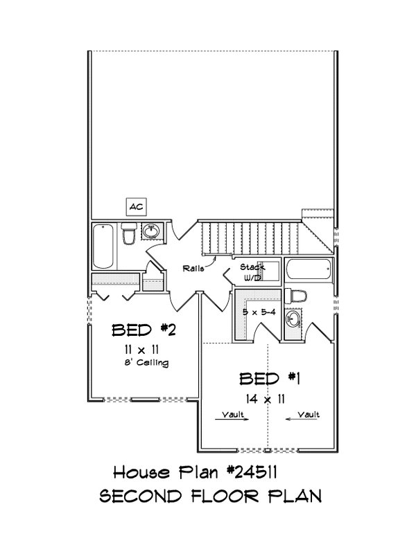 House Plan Design - Cottage Floor Plan - Upper Floor Plan #513-2304