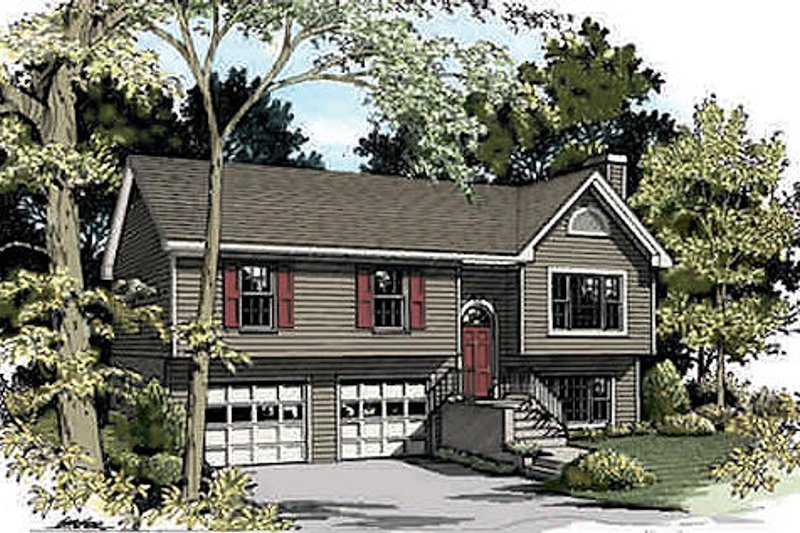 Home Plan - Traditional Exterior - Front Elevation Plan #56-117