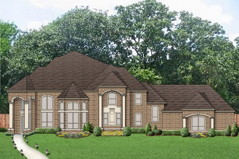 House Plan Design - European Exterior - Front Elevation Plan #84-434