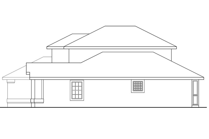 House Plan Design - Exterior - Other Elevation 4 for Traditional House Plan #124-242 - 3 bed, 2.5 bath