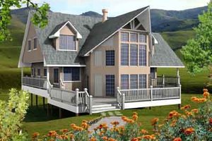 House Blueprint - Exterior - Front Elevation Plan #118-104