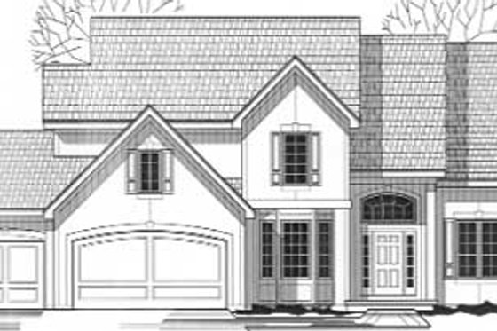 Exterior - Front Elevation for Traditional House Plan #67-536 - 4 bed, 3.5 bath